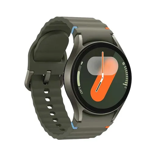 ساعت هوشمند سامسونگ مدل Galaxy Watch 7 40mm دارای قابلیت های کنترل موسیقی (Music Player)، قابلیت مکالمه از طریق بلوتوث، قابلیت تغییر طرح ساعت یا تم، صفحه همیشه روشن (Always-on Display)، پشتیبانی از دستیار صوتی بند پلاستیک