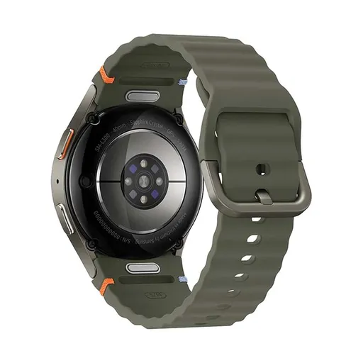 ساعت هوشمند سامسونگ مدل Galaxy Watch 7 40mm دارای قابلیت های کنترل موسیقی (Music Player)، قابلیت مکالمه از طریق بلوتوث، قابلیت تغییر طرح ساعت یا تم، صفحه همیشه روشن (Always-on Display)، پشتیبانی از دستیار صوتی بند پلاستیک
