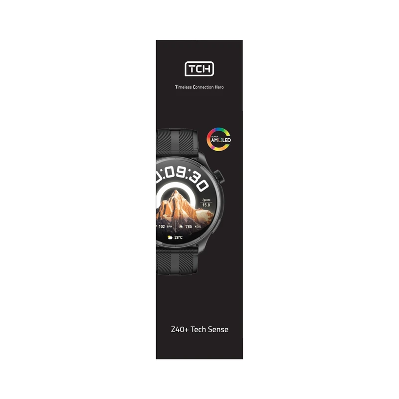 ساعت هوشمند تی سی اچ مدل Z40+ Tech Sense، مناسب برای ورزش، روزمره، رسمی، دارای قابلیت‌های صفحه نمایش رنگی و لمسی، کنترل موسیقی