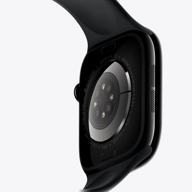 ساعت هوشمند 46 میلی متری اپل مدل Series 11 Aluminum Case با بند سیلیکونی