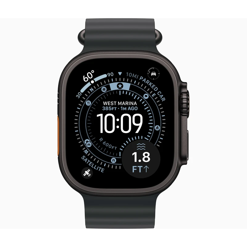 ساعت هوشمند 49 میلی متری اپل مدل Ultra 3 Black Titanium Case با بند Ocean