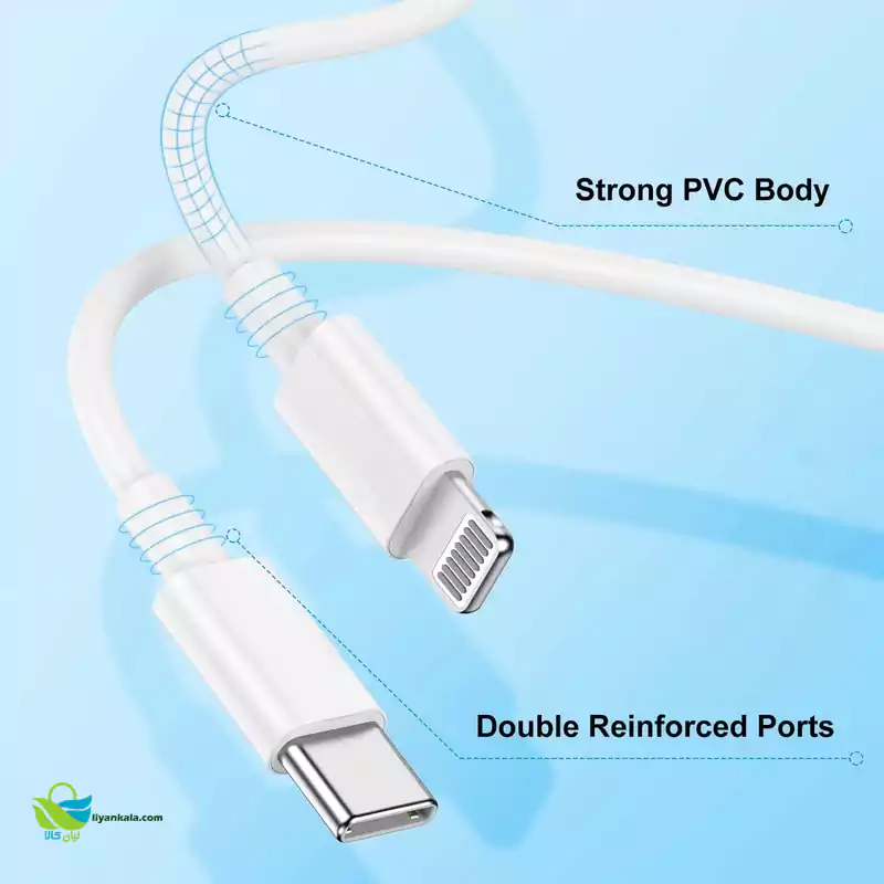 کابل تبدیل&nbsp;USB-C به لایتنینگ نیبیوا مدل&nbsp;Lightning Series طول 1 متر