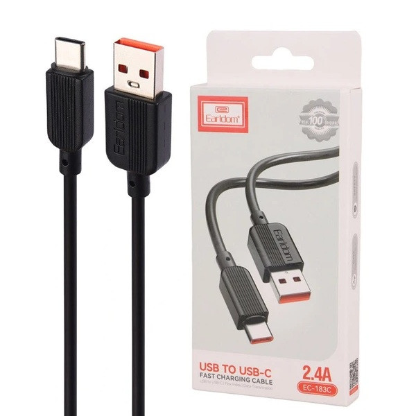 کابل تبدیل USB به USB-C ارلدام مدل ec-183c طول 1متر