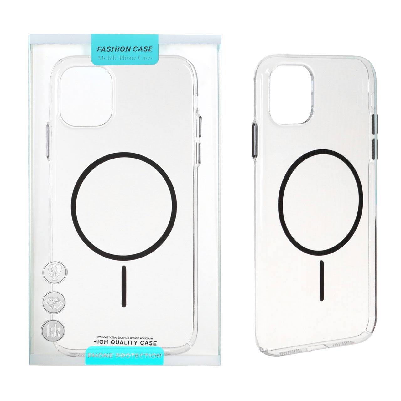 کاور شفاف مگسیف دار fashion case مناسب برای آیفون 1۱