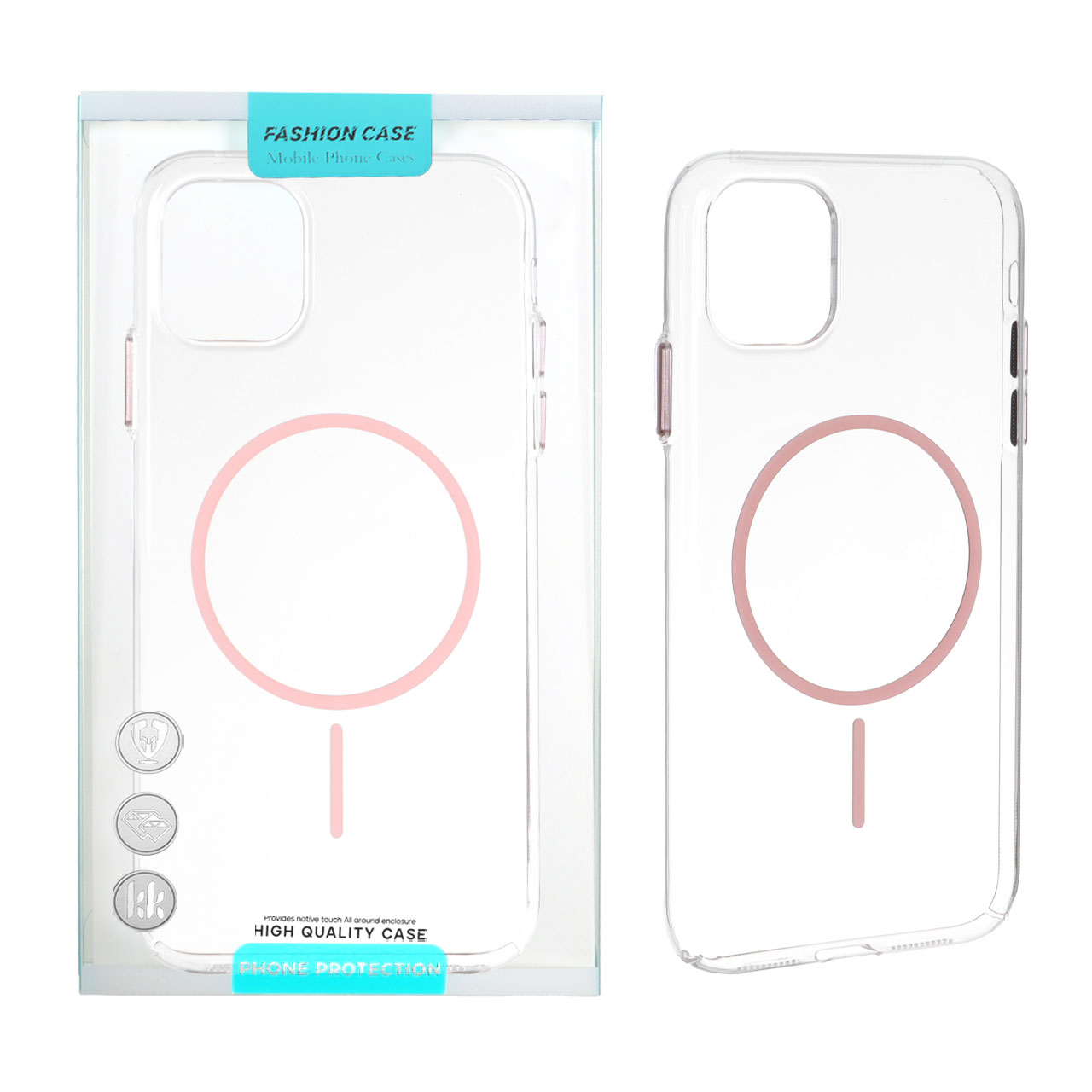 کاور شفاف مگسیف دار fashion case مناسب برای آیفون 1۱