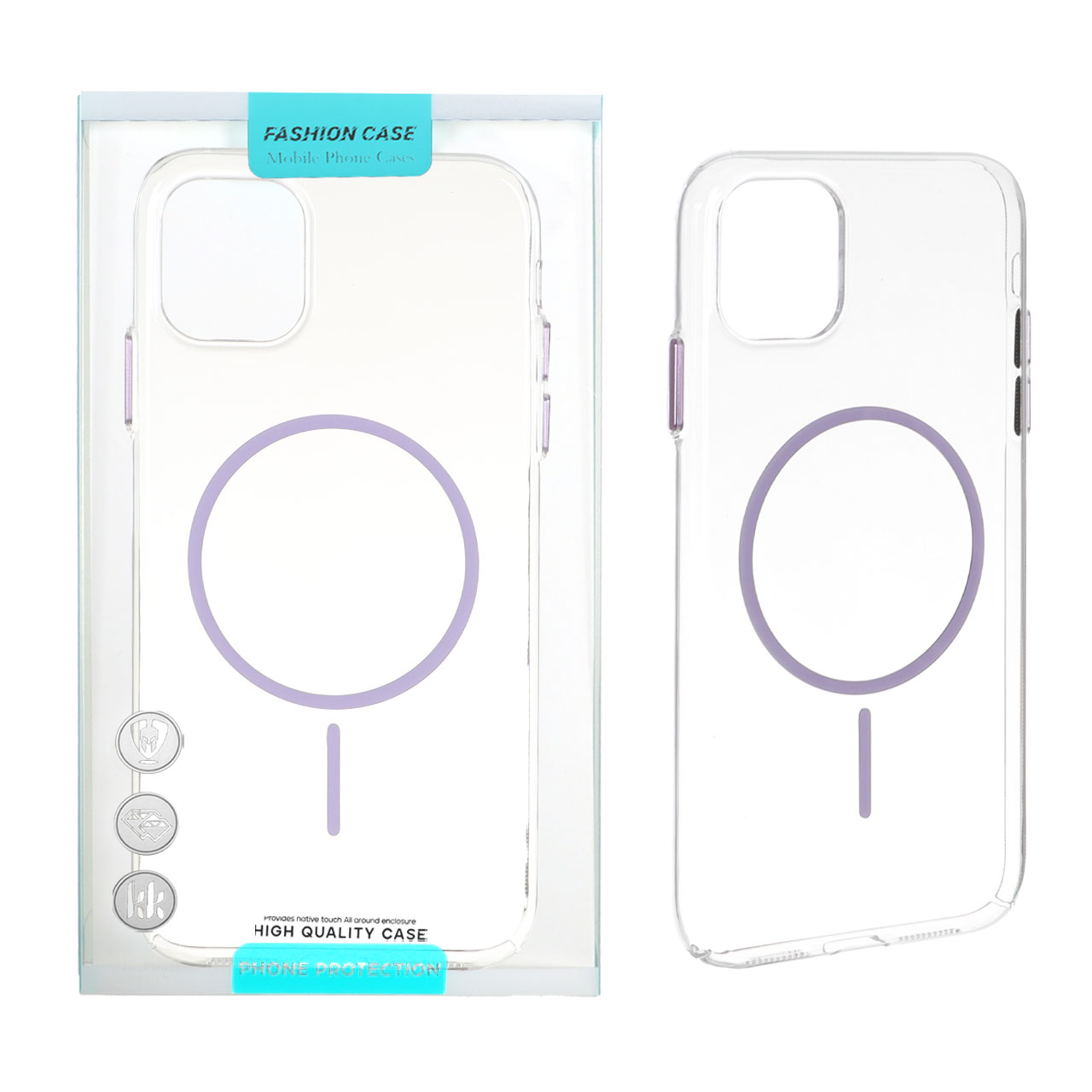 کاور شفاف مگسیف دار fashion case مناسب برای آیفون 1۱