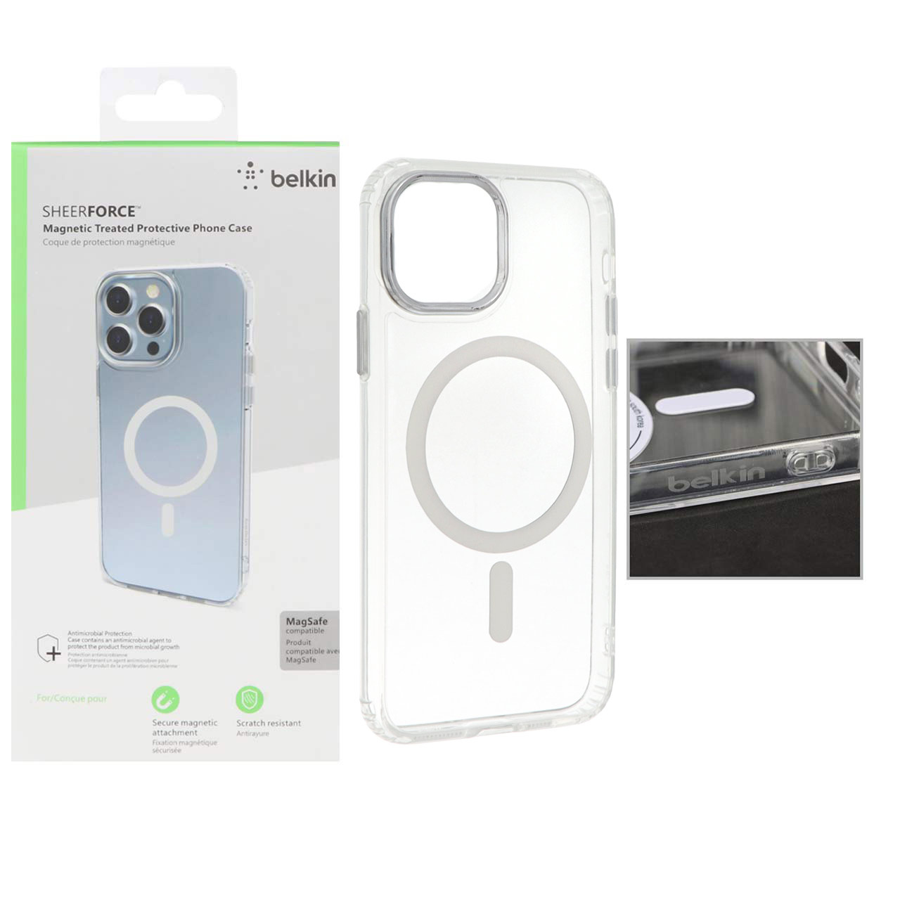 کاور شفاف مگسیف دار Belkin مناسب برای گوشی آیفون 11 پرو