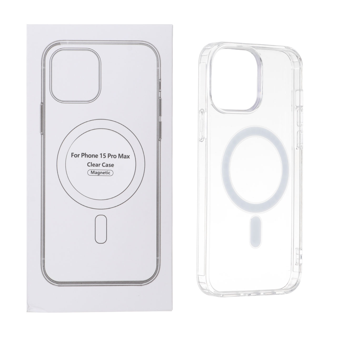 کاور شفاف magnetic مگسیف دار مناسب برای iphone 15 pro max