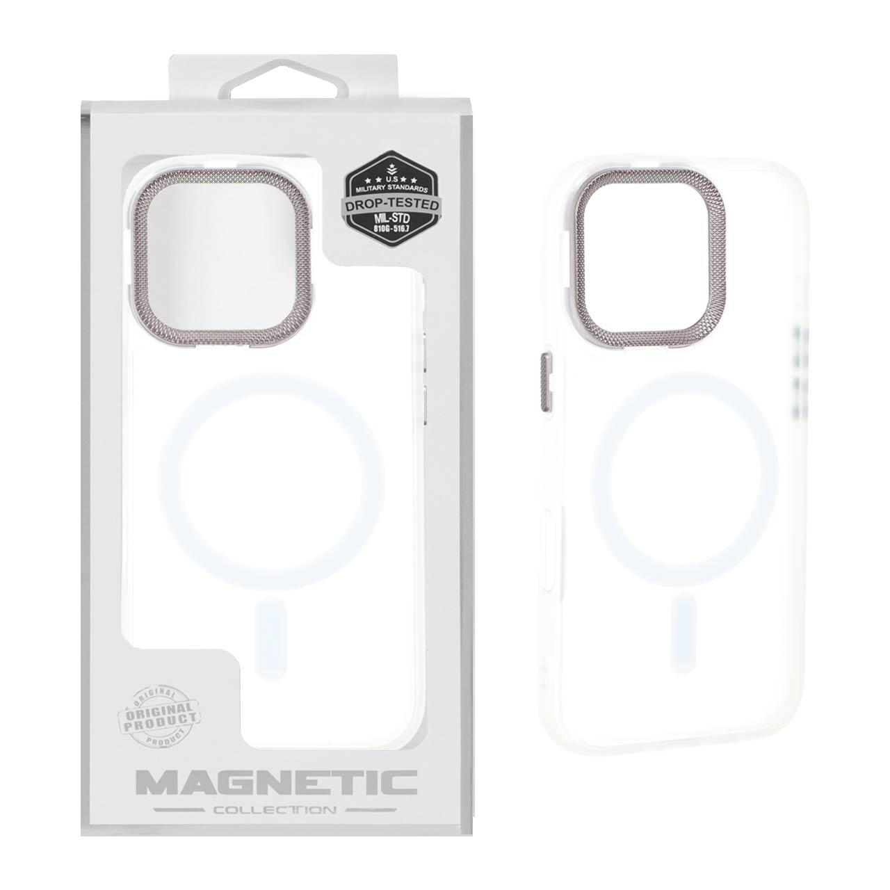 کاور magnetic مات مگسیفدار مناسب برای گوشی آیفون 16 پرو
