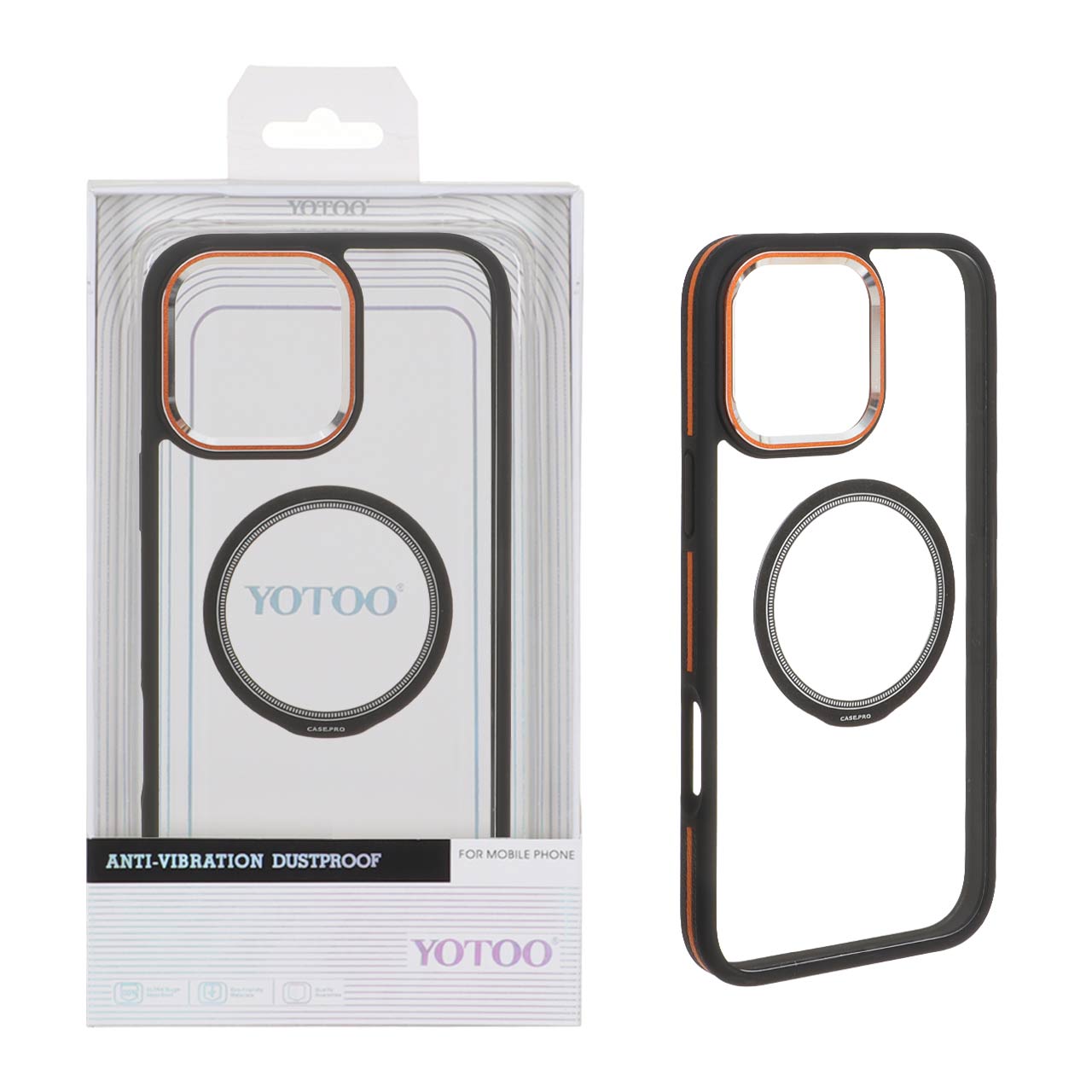 کاور اورجینال Yotoo شفاف مگسیف دار مناسب برای اپل iphone 16 pro max