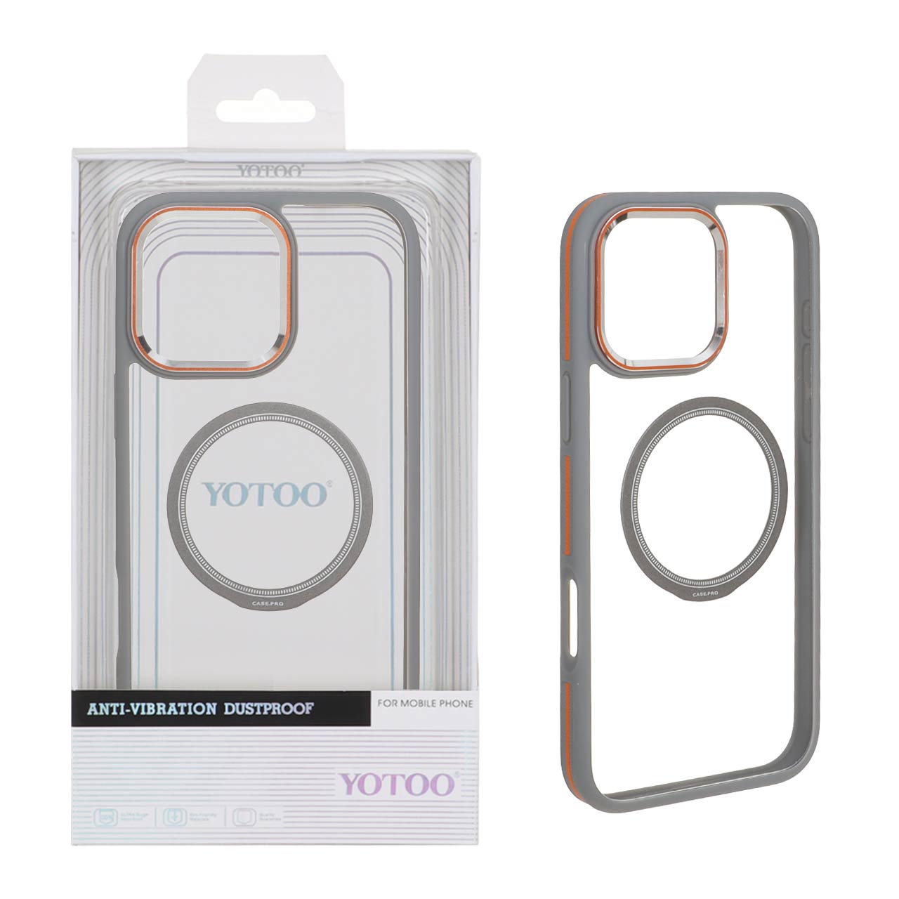 کاور اورجینال Yotoo شفاف مگسیف دار مناسب برای اپل iphone 16 pro max