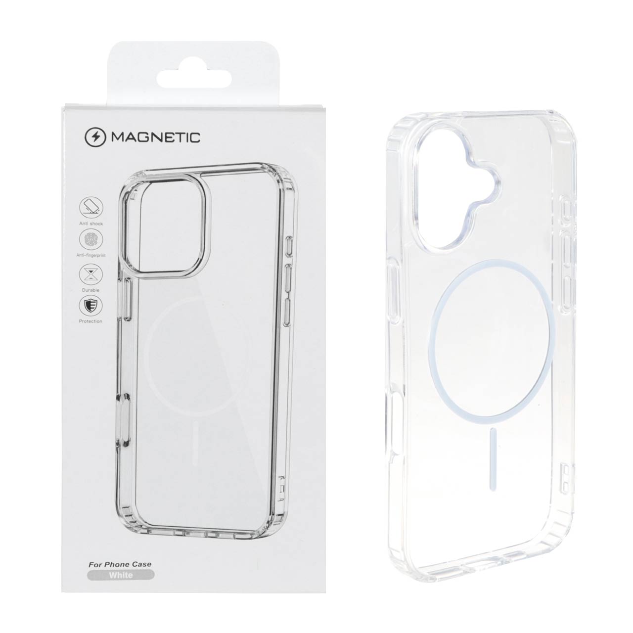 کاور اورجینال magnetic دور شفاف مگسیف دار مناسب برای iphone 17