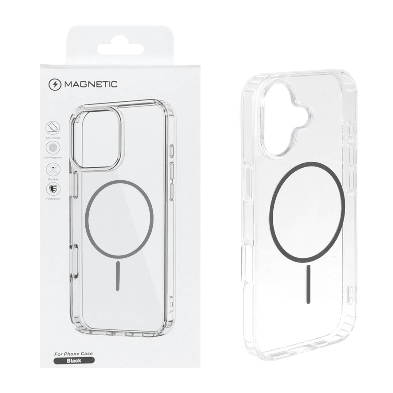 کاور اورجینال magnetic دور شفاف مگسیف دار مناسب برای iphone 17