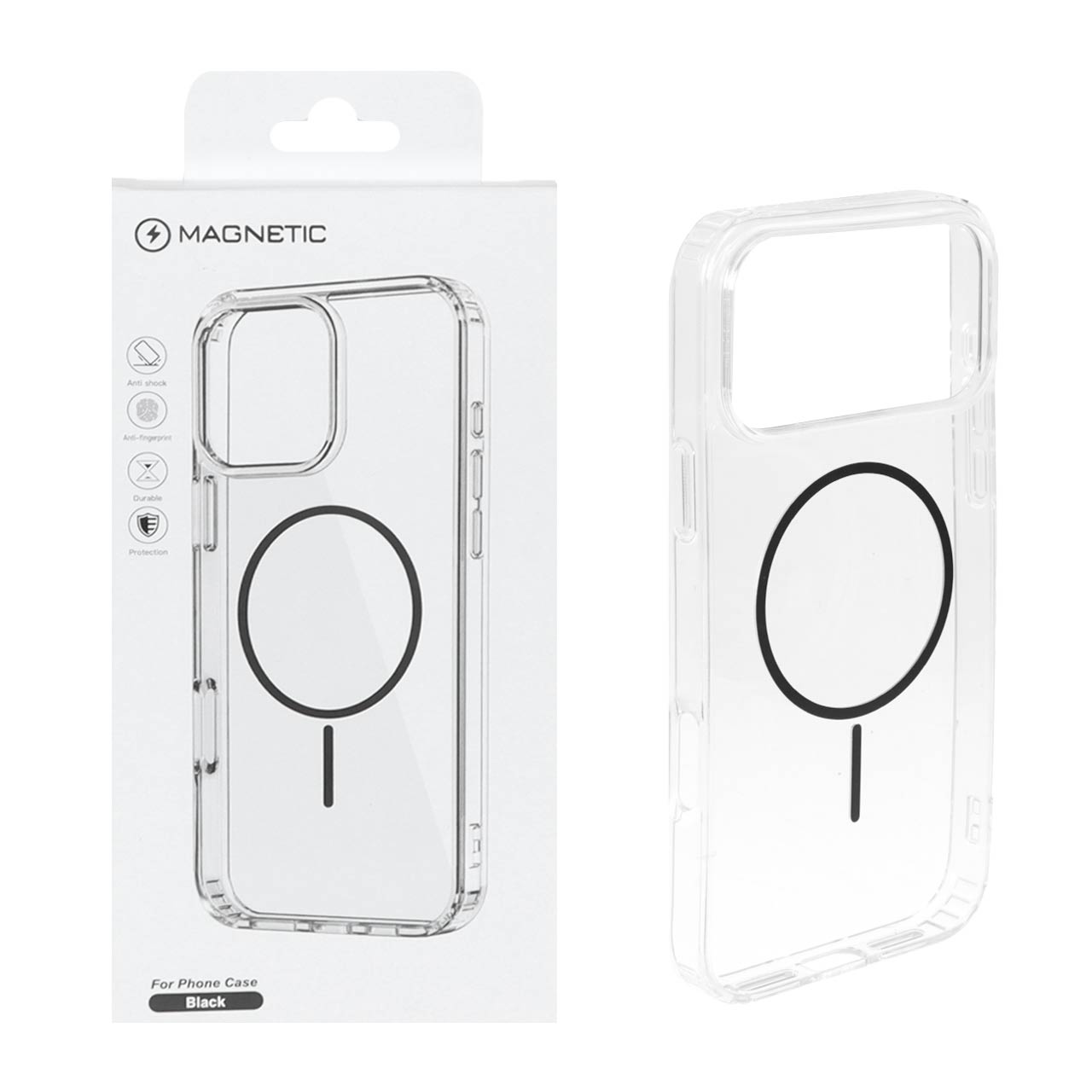 کاور اورجینال magnetic دور شفاف مگسیف دار مناسب برای iphone 17 pro max