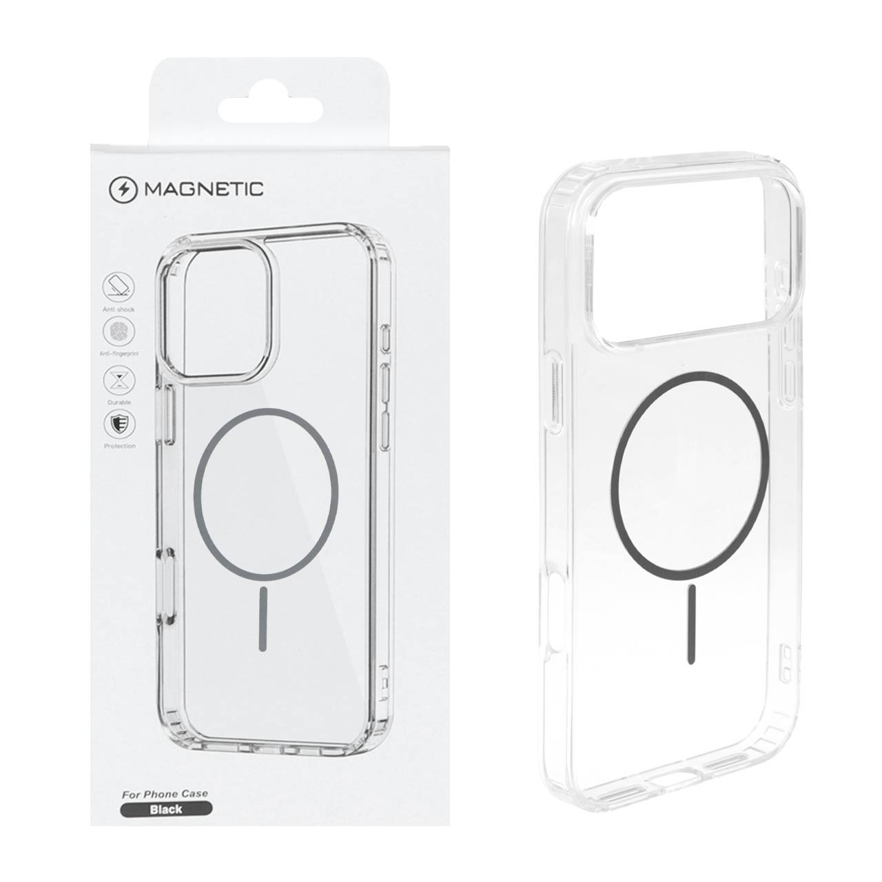 کاور اورجینال magnetic دور شفاف مگسیف دار مناسب برای iphone 17 pro max