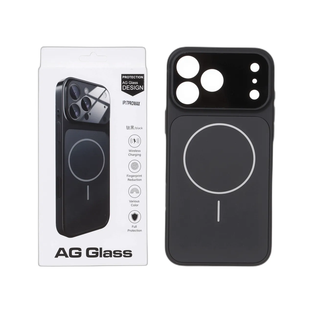کاور اورجینال AG Glass براق مگسیف دار مناسب برای آیفون 17 پرو مکس