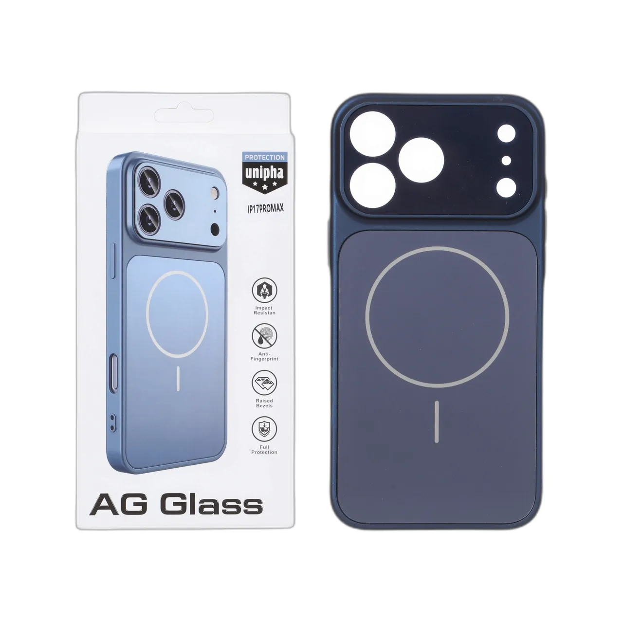 کاور اورجینال AG Glass براق مگسیف دار مناسب برای آیفون 17 پرو مکس