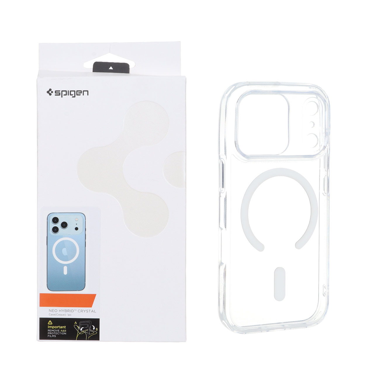 کاور اورجینال spigen شفاف NEO Hybrid مناسب برای اپل iphone 17 pro max