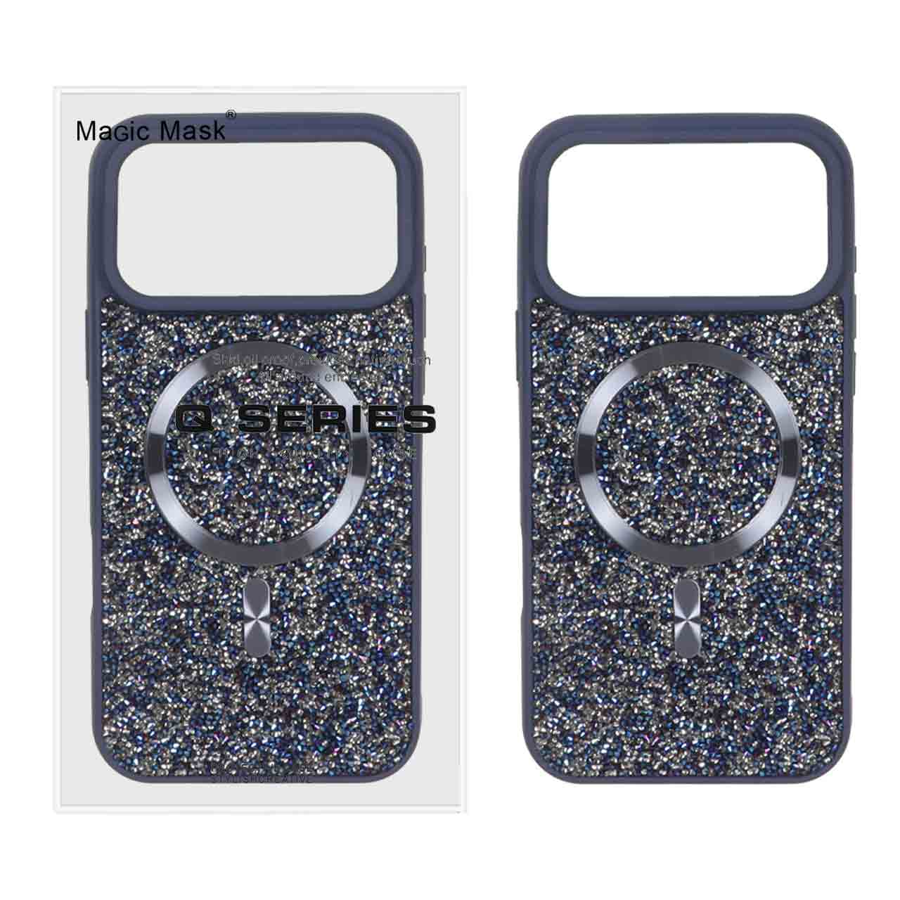 کاور اورجینال Diamond نگین دار با قابلیت مگسیف مناسب برای اپل iphone 17 pro max