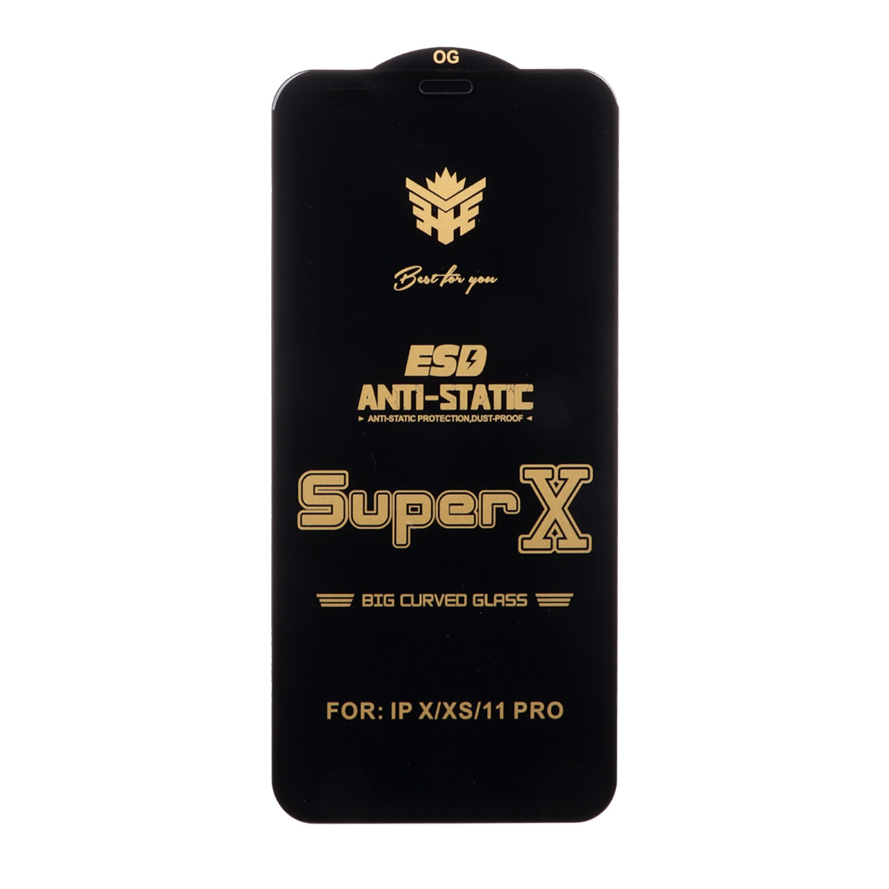 محافظ صفحه نمایش شیشه ای Super X Full Cover برای آیفون 11 پرو