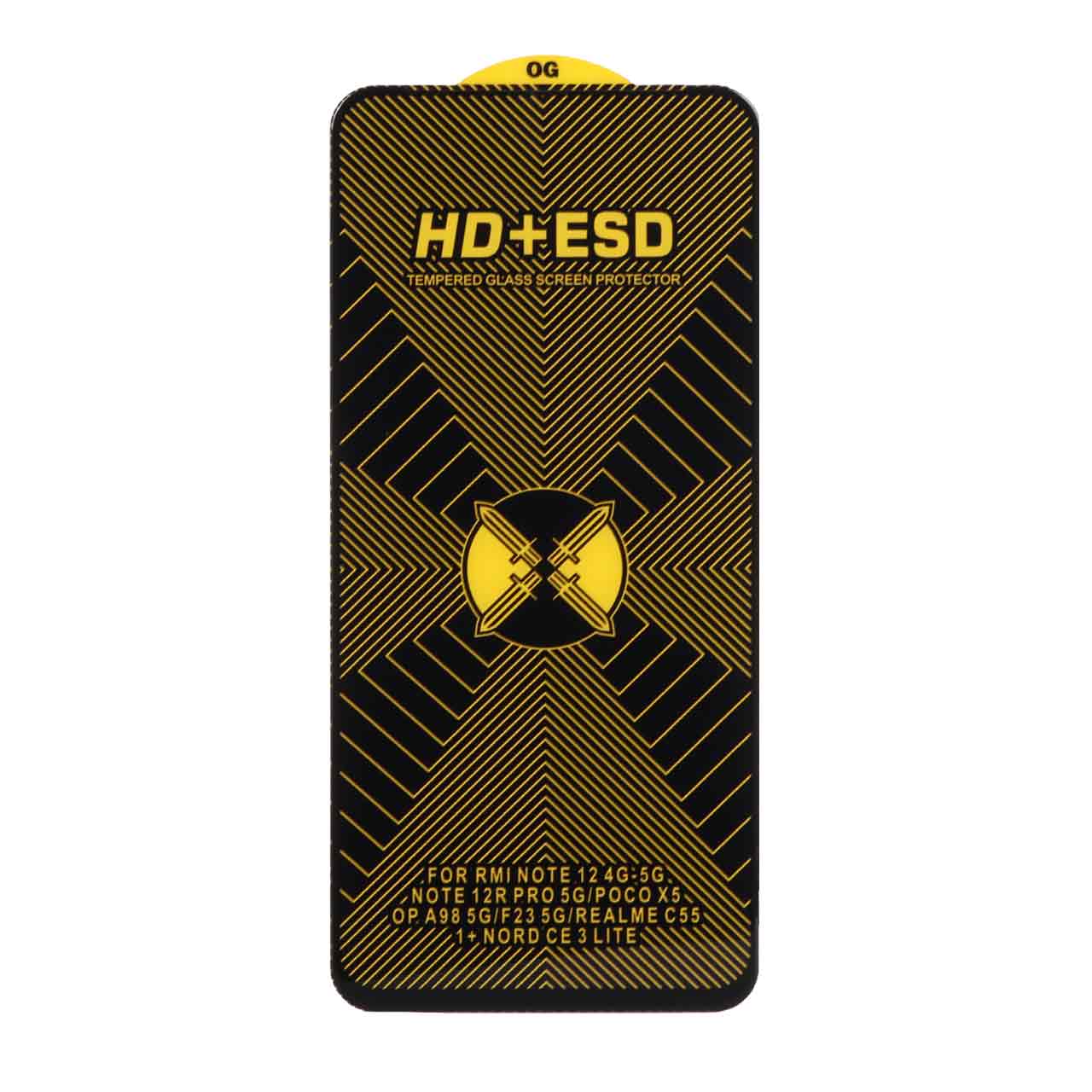 محافظ صفحه نمایش شیشه ای Full Cover OG HD Plus برای شیائومی Note 12 4g