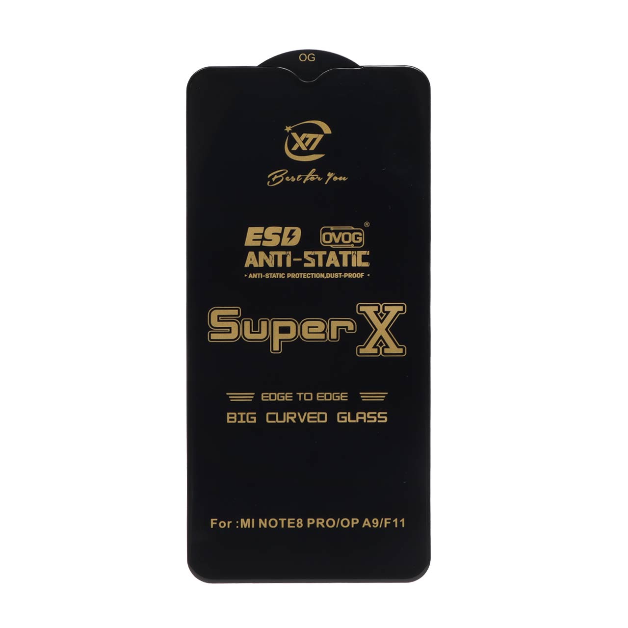 محافظ صفحه نمایش شیشه ای Full Cover Super X برای شیائومی Note 8 pro