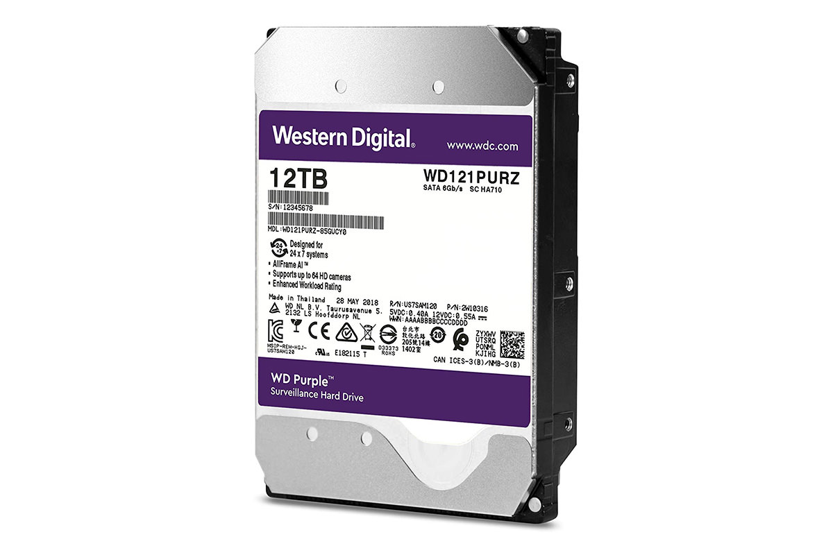 خرید هارددیسک اینترنال وسترن دیجیتال مدل Purple WD121PURZ ظرفیت 12 ترابایت