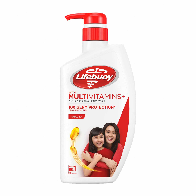 شامپو بدن لایف بوی lifebuoy مدل 10x germ protection حجم 920 میلی لیتر