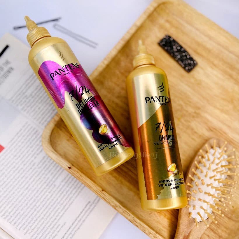 کرم مو ترمیم کننده و آبرسان pantene سری اوناریچی مدل 7/24 حجم 300 میلی لیتر