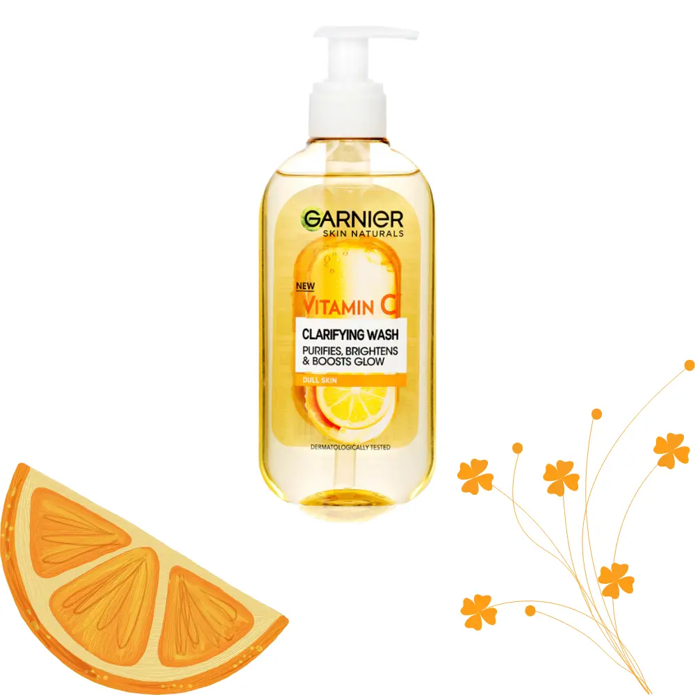 ژل شست و شوی گارنیر garnier مدل ویتامین سی حجم 200 میلی لیتر