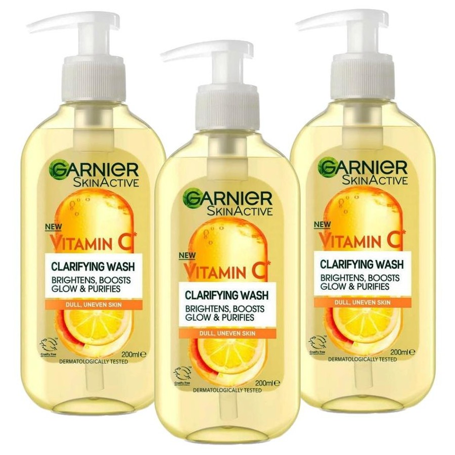 ژل شست و شوی گارنیر garnier مدل ویتامین سی حجم 200 میلی لیتر