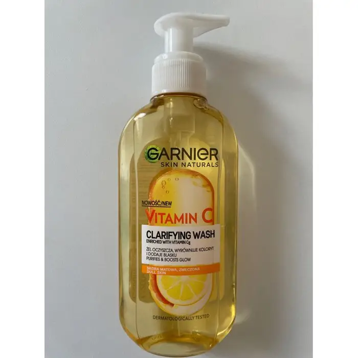 ژل شست و شوی گارنیر garnier مدل ویتامین سی حجم 200 میلی لیتر