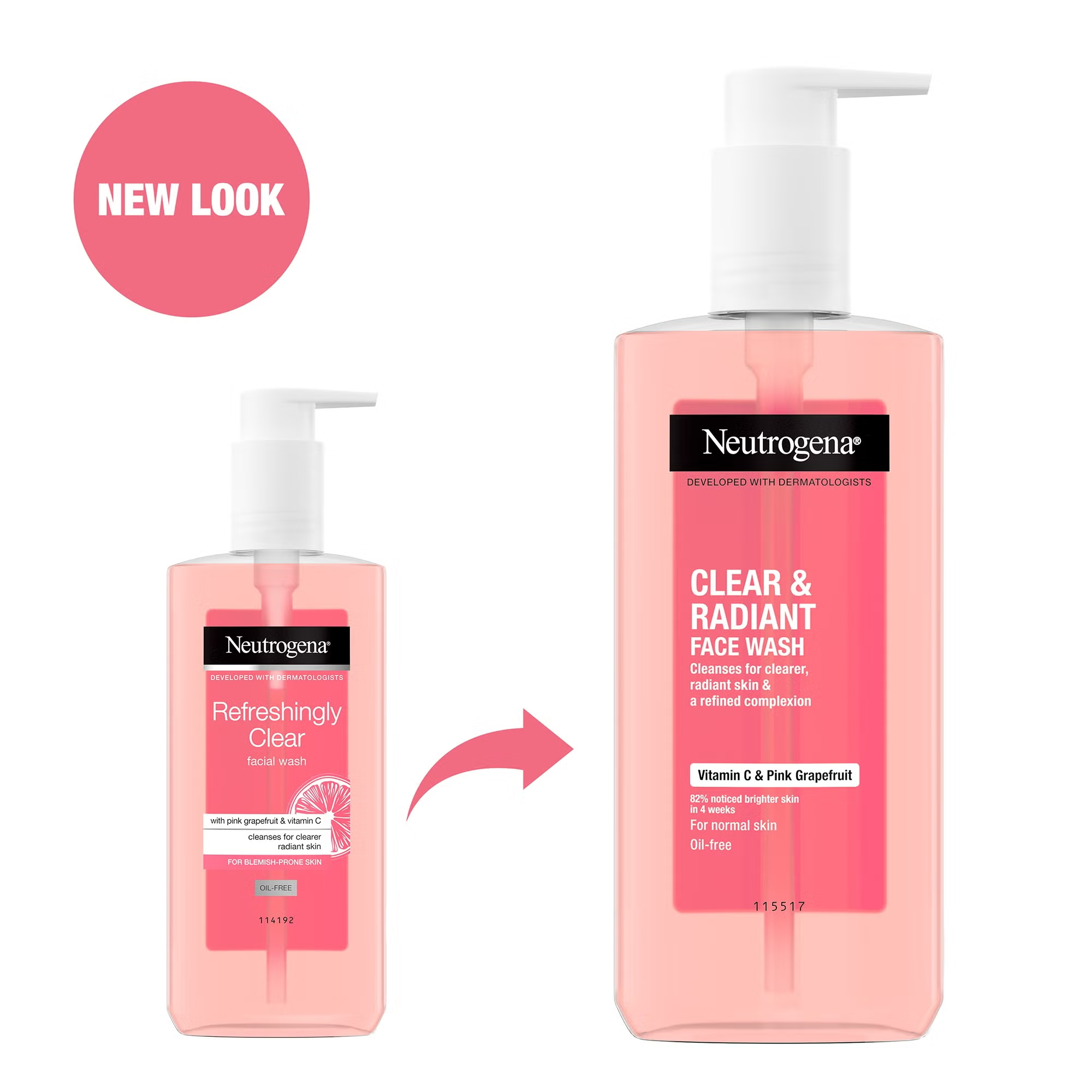 ژل شست و شوی نوتروژینا neutrogena مدل گریپ فروت حجم 200 میلی لیتر