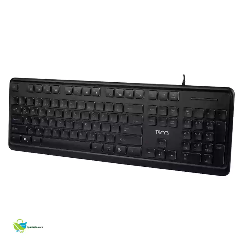 کیبورد تسکو مدل TK 8046،سوییچ ممبران، Full-size، نورپردازی RGB