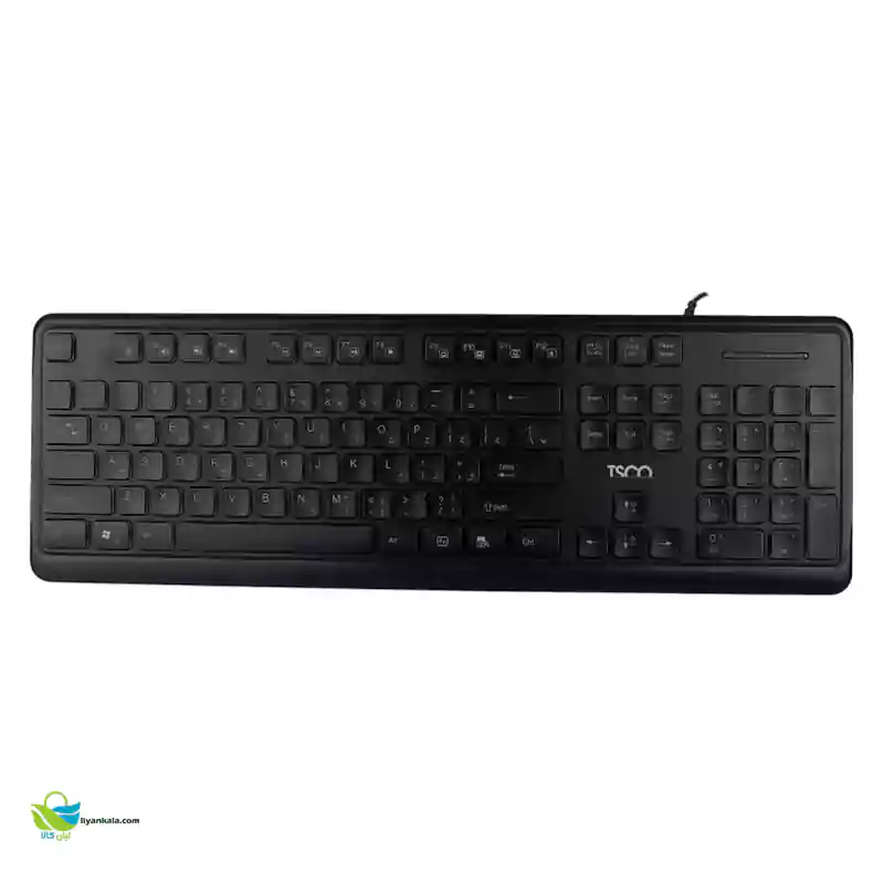 کیبورد تسکو مدل TK 8046،سوییچ ممبران، Full-size، نورپردازی RGB