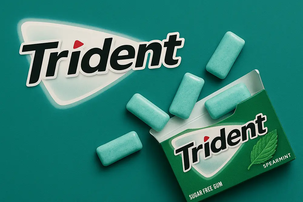 آدامس بدون شکر trident بسته 14 عددی