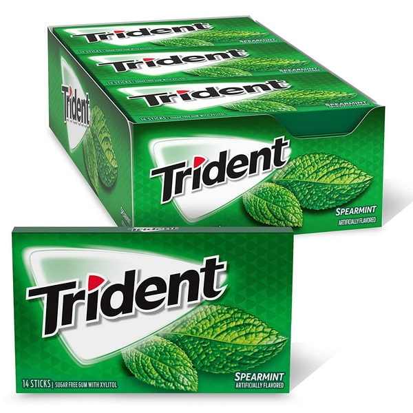 آدامس بدون شکر trident بسته 14 عددی