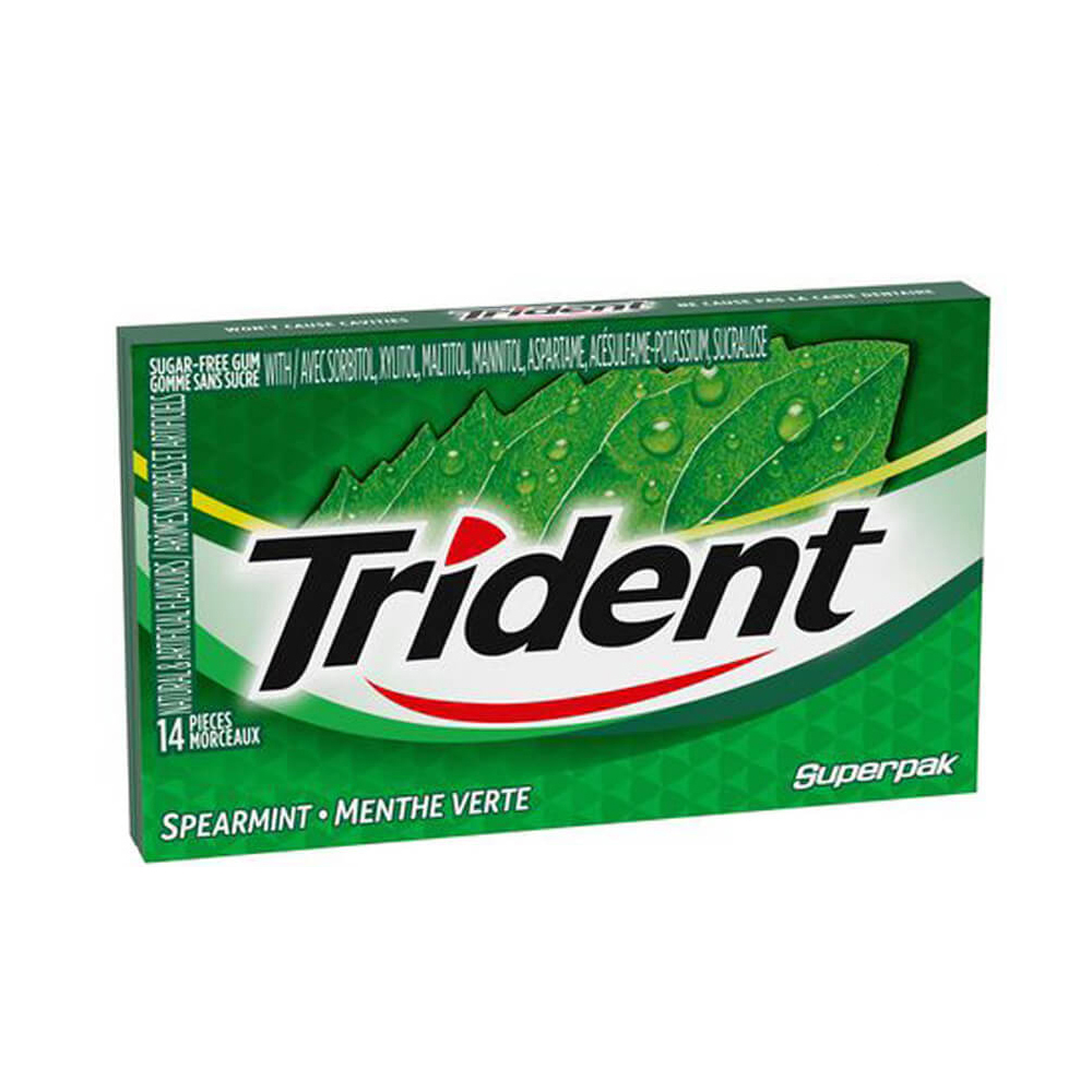 آدامس بدون شکر trident بسته 14 عددی