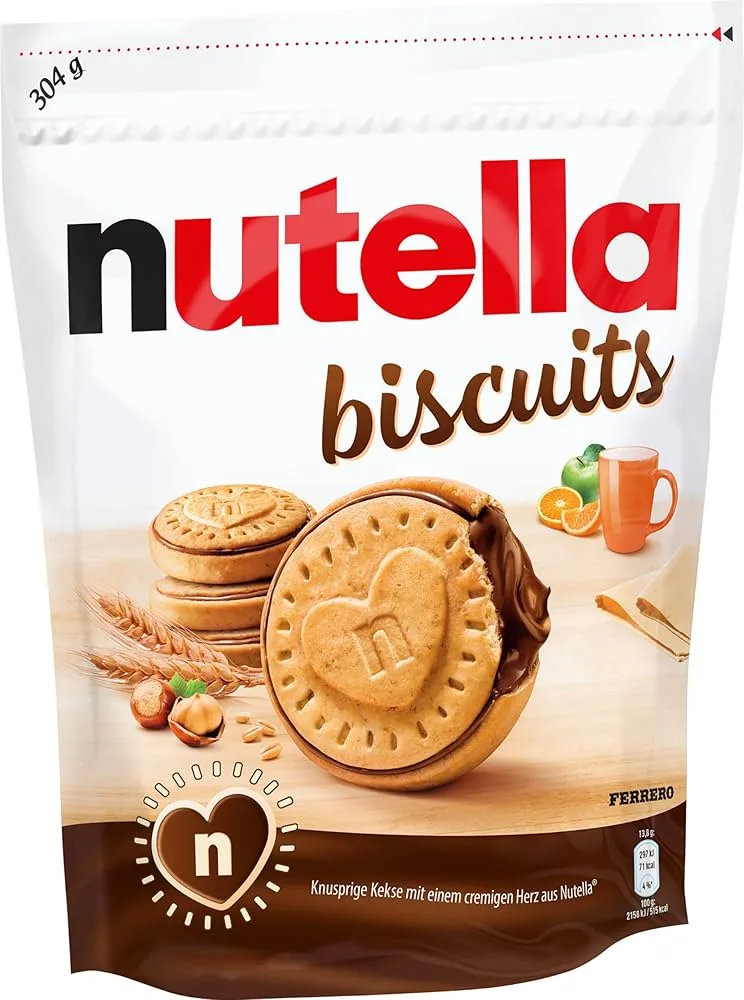 بيسکويت نوتلا کرمدار 3 عددی nutella