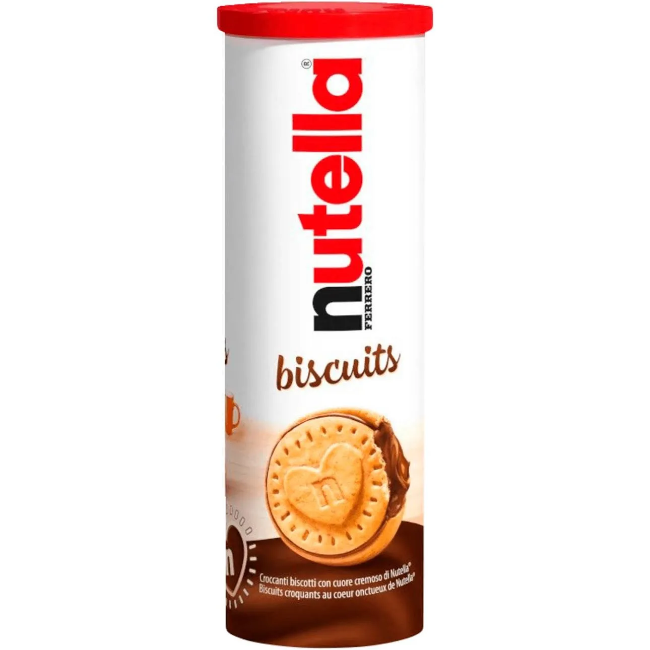 بیسکوییت نوتلا استوانه ای 12 عددی nutella