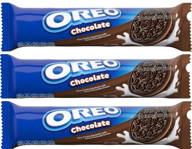 بیسکوییت اورئو oreo طعم کره بادام زمینی و شکلات وزن 120 گرم