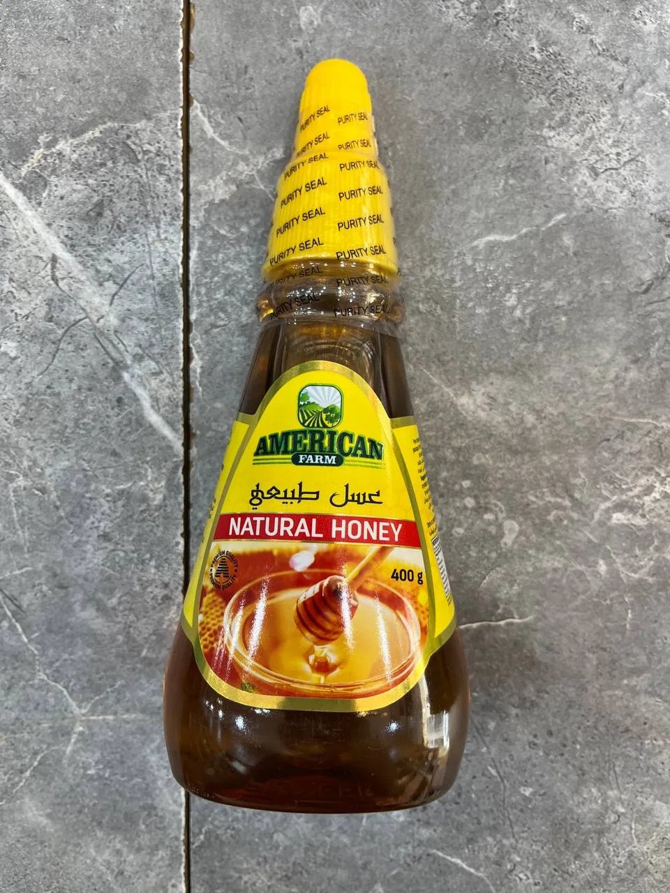 عسل طبیعی پمپی american farm وزن 400 گرمی