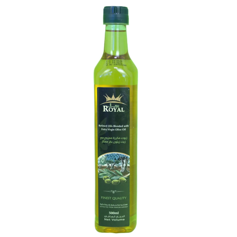 روغن زیتون royal بدون بو - قوطی 500 میلی لیتری