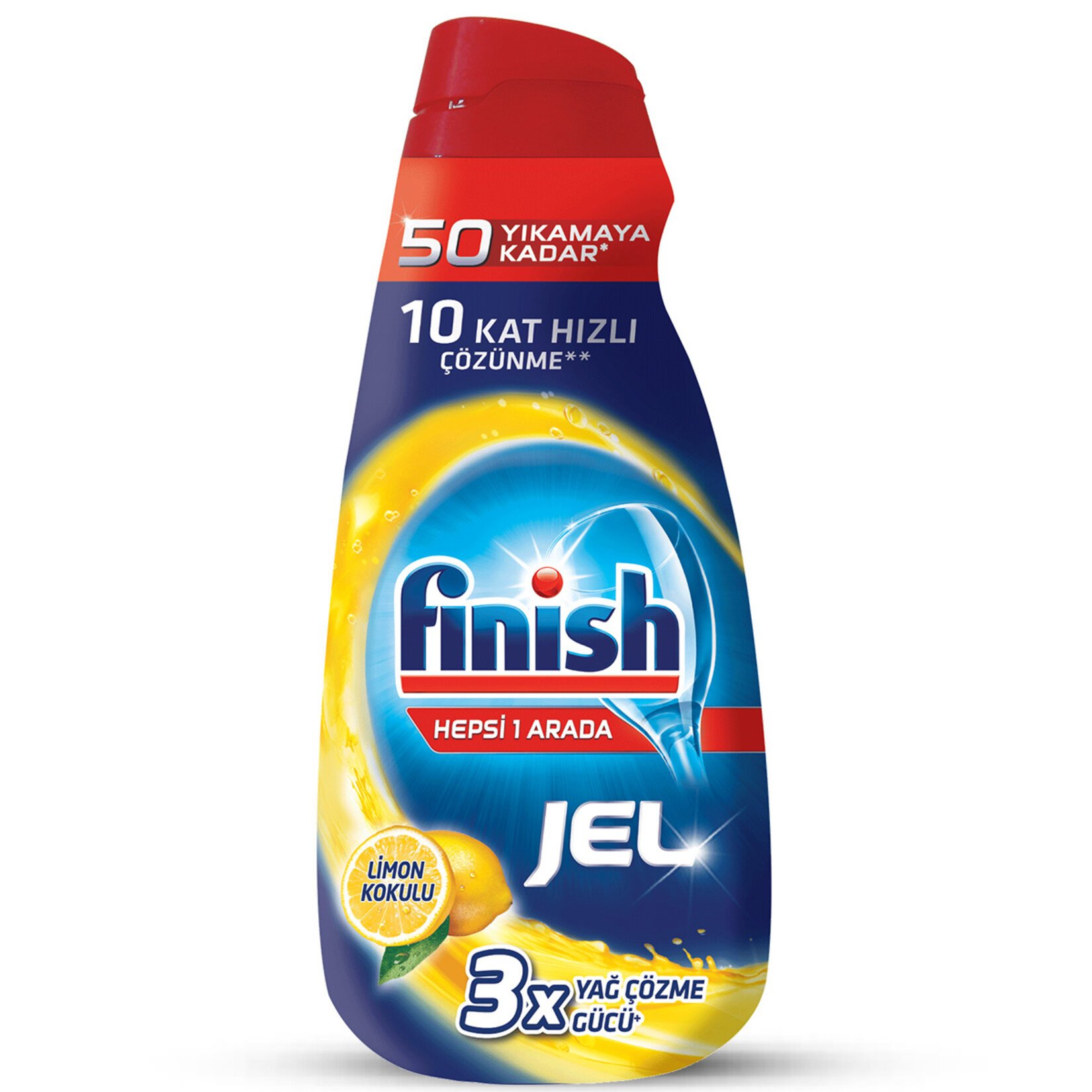 ژل ماشین لباسشویی فینیش finish مدل hepsi 1 حجم 1000 میلی لیتر