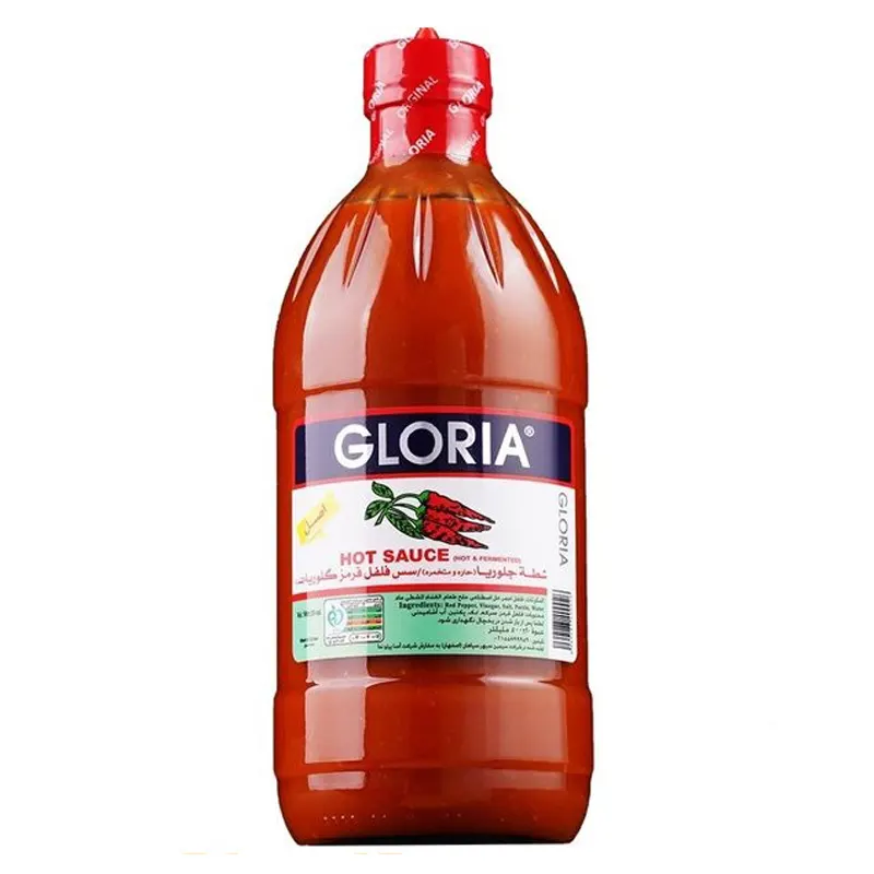 سس فلفل تند گلوریا gloria حجم 474 میلی لیتر