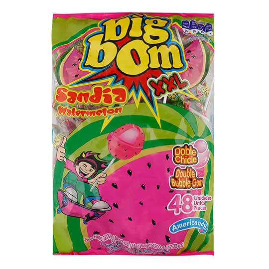 آبنبات چوبی بیگ بوم big bom بسته 48 عددی