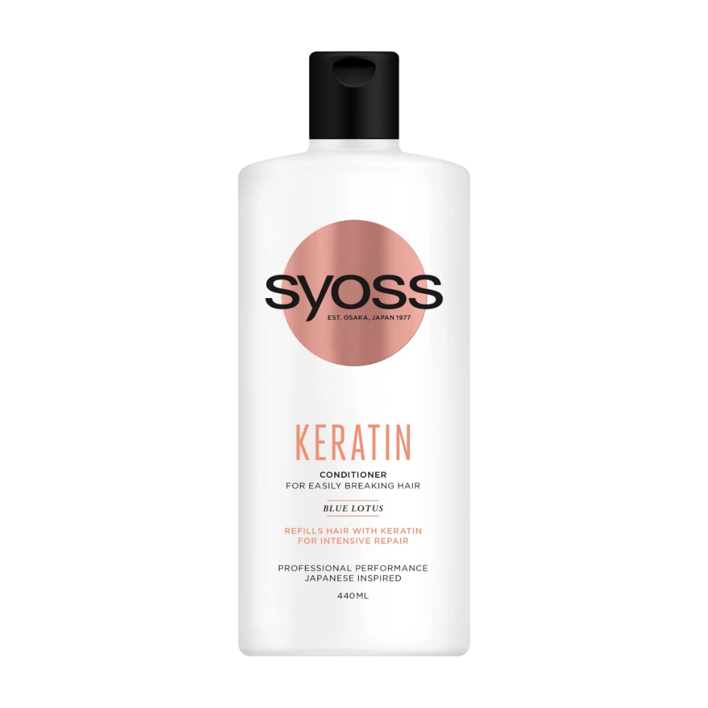 نرم کننده مو سایوس sayoss مدل keratin حجم 440 میلی لیتر