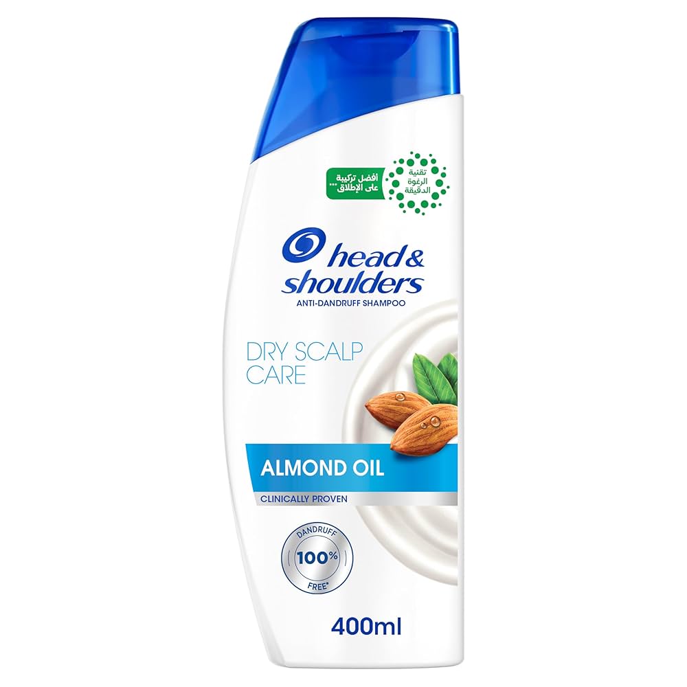 شامپو ضد شوره روغن بادام هد اند شولدرز مدل dry scalp care حجم 400 میلی لیتر