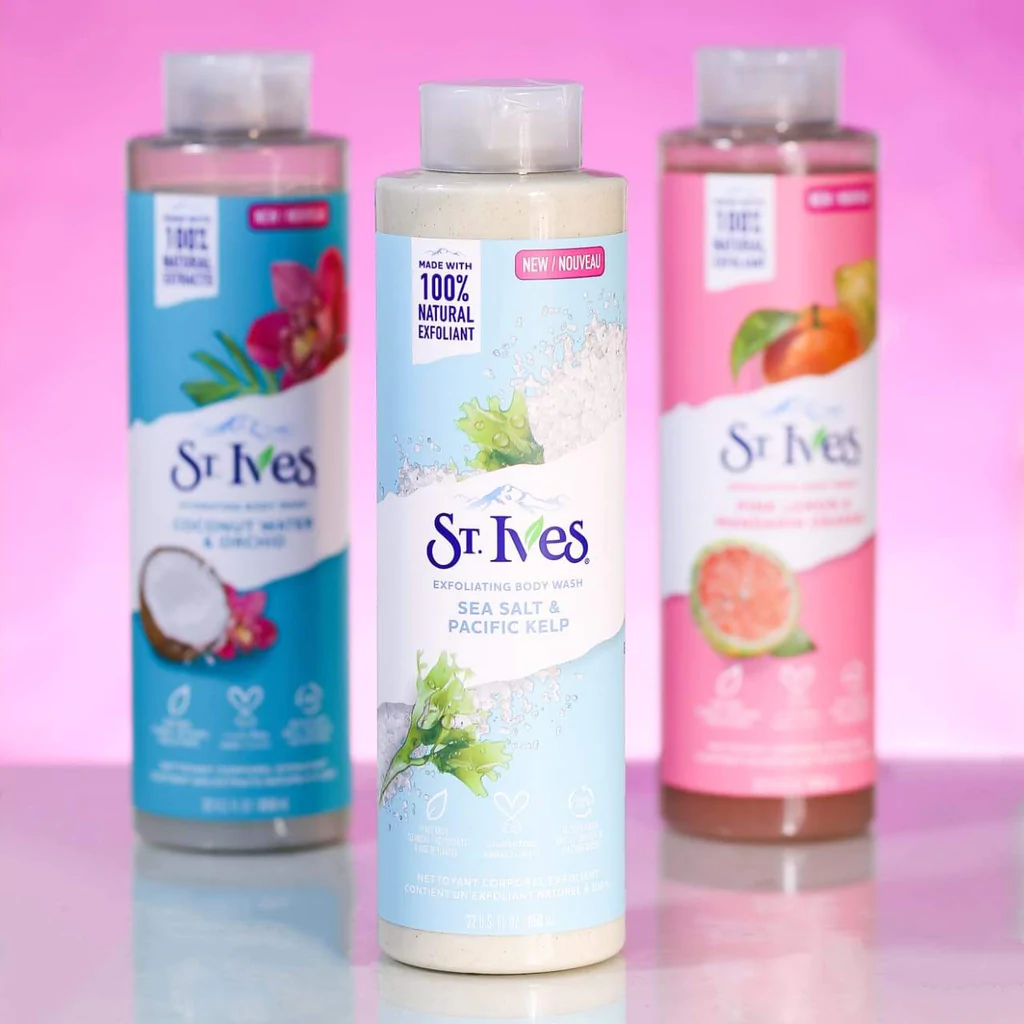 شامپو بدن سنت ایوز st.ives رایحه گل رز و آلوورا حجم 650 میلی لیتر