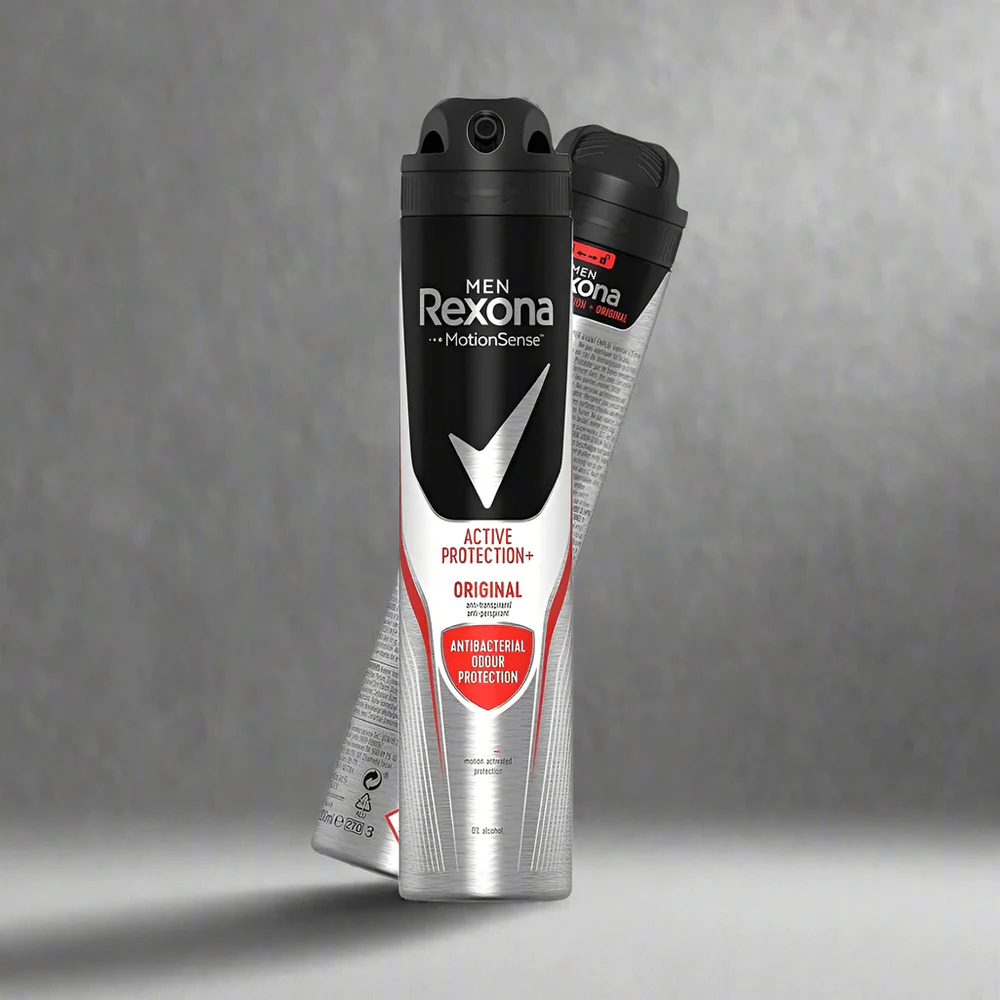 اسپری ضد تعریق مردانه رکسونا rexona مدل protection active + حجم 200 میلی لیتر